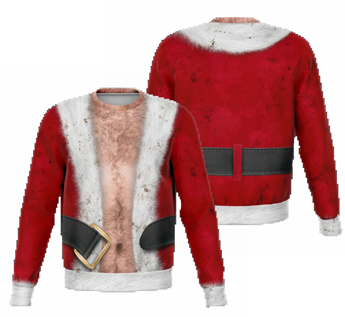 

Xmas Santa Claus Jumper Merry Christmas Crewneck Pullover Sweatshirt 3D Print Men Women Casual Long Sleeve Outerwear Holiday