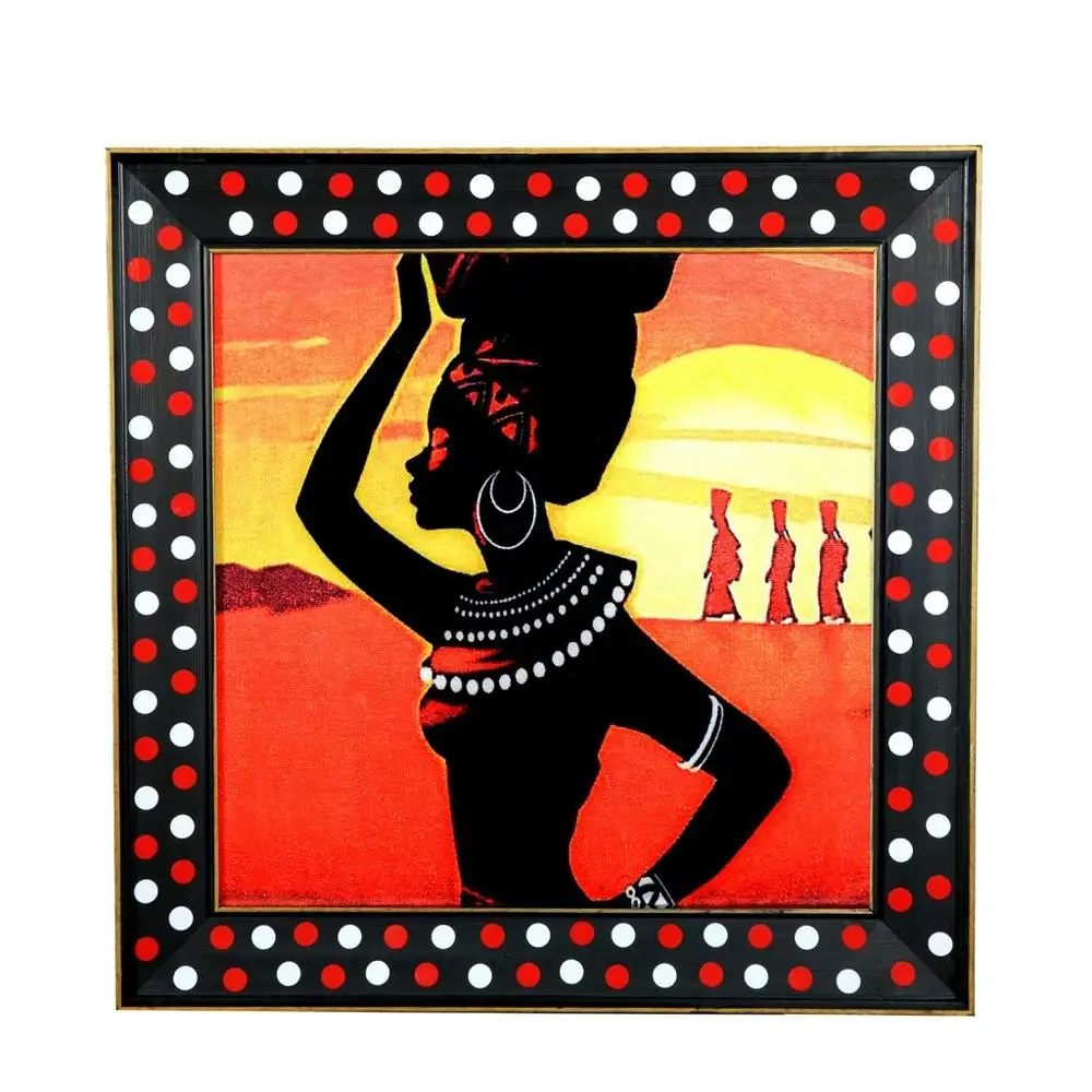 

Canvas Print Luxury Framed African Sun with Glass 51 * 51 cm