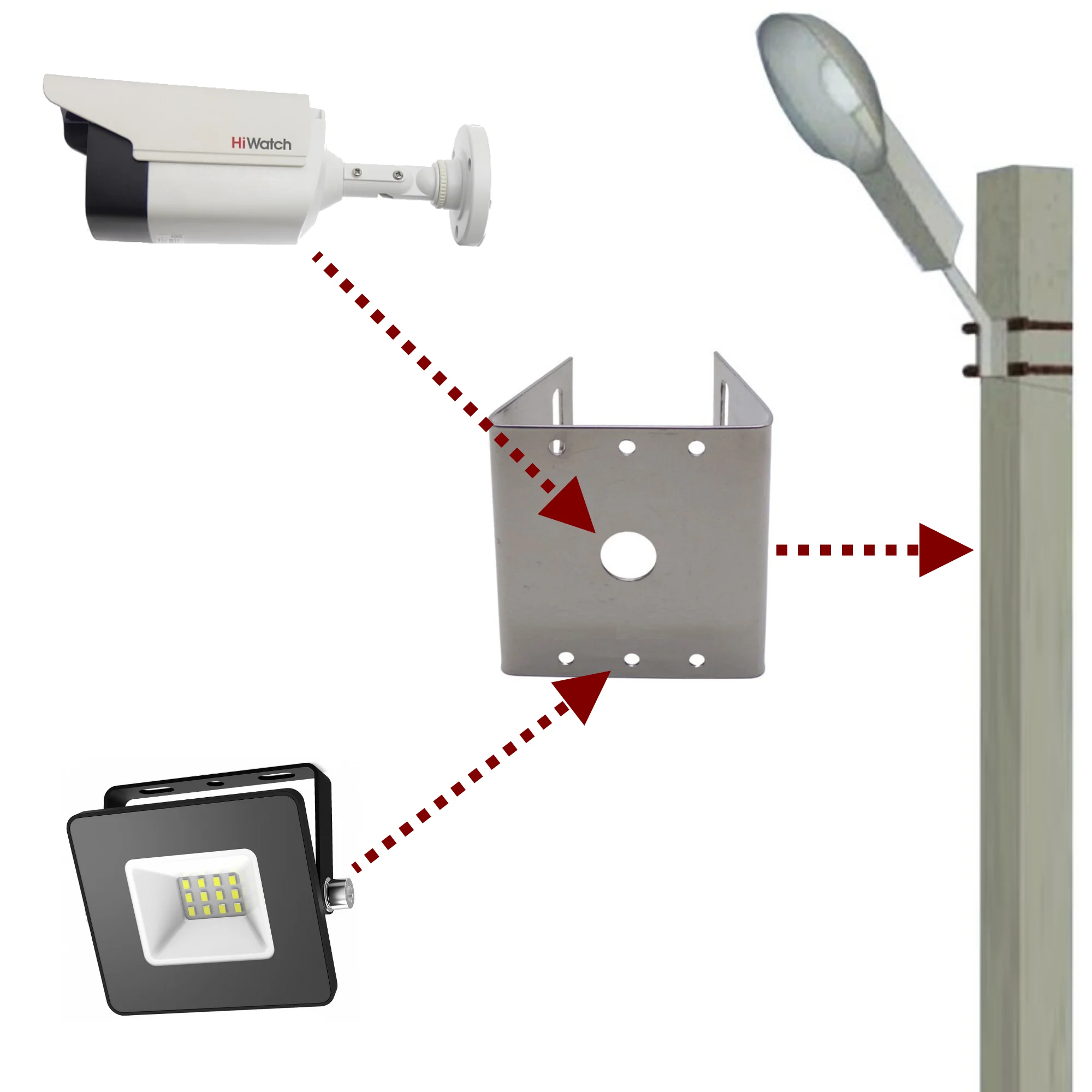 Дистанционный фиксатор для крепления сип на стенах зданий