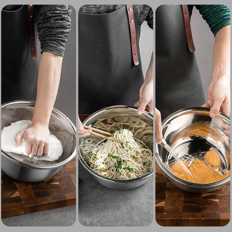 Набор мисок из нержавеющей стали COOKER KING 304 5 шт. миски для смешивания кухонные