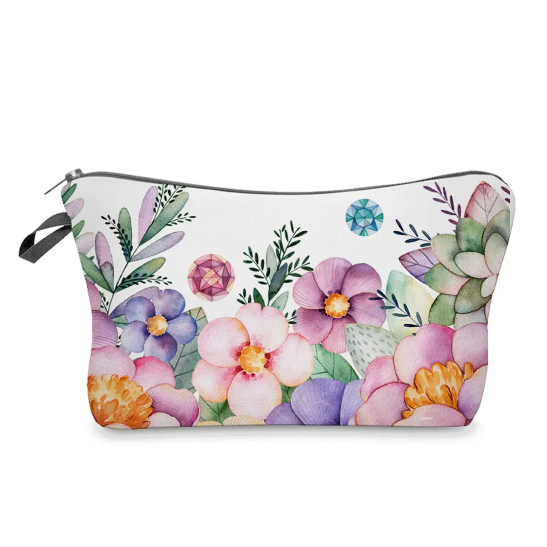 

Cosmetic Organizer Bag Make Up Flowers 3D Printing Cosmetic Bag For Fashion Women Brand Makeup Bag Female Children Pencil Case