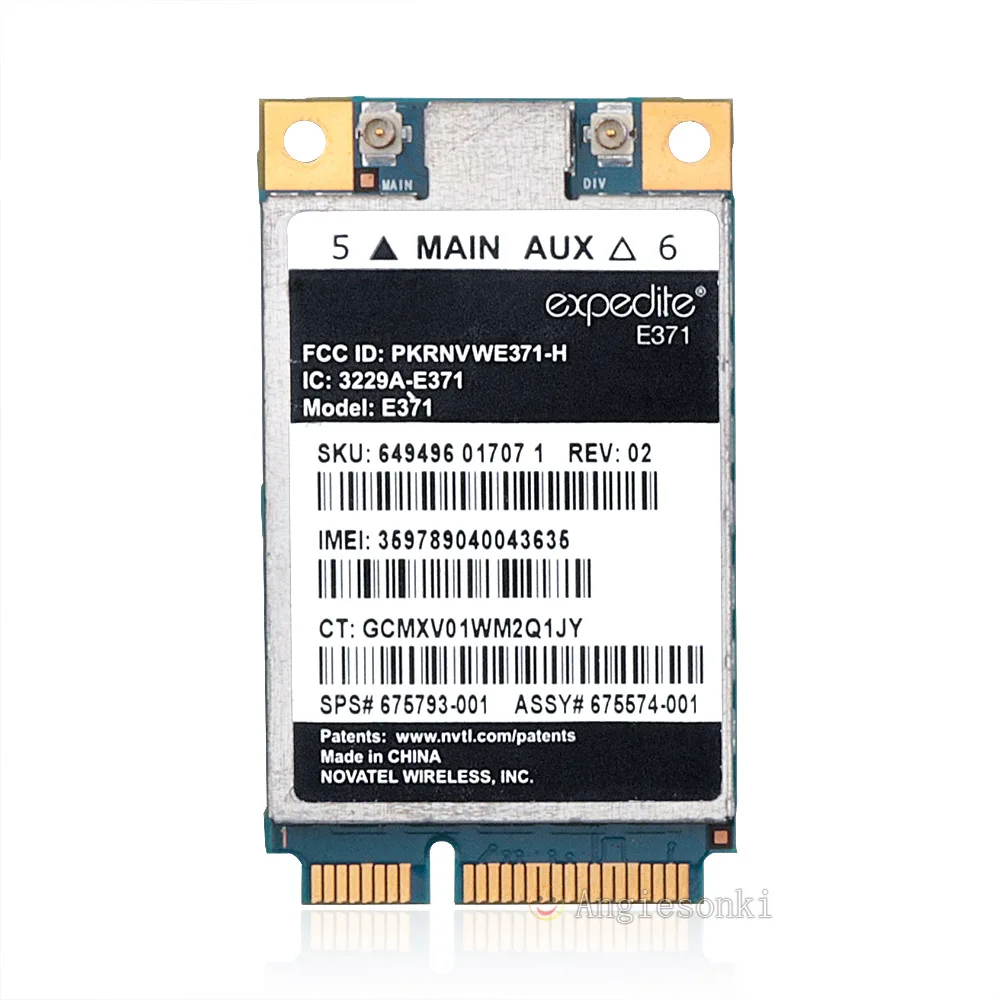 

DW5804 4G WWAN LTE мобильный широкополосный 01YH12 E371 PCI-E 3G/4G WLAN WCDMA модуль модем для Dell 850 / AWS / 1900/2100 МГц