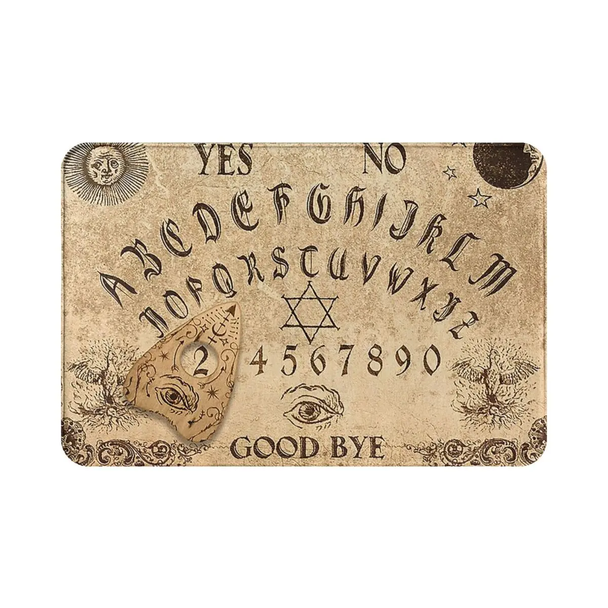 Ouija доска Придверный коврик для ведра мягкий Противоскользящий Хэллоуина