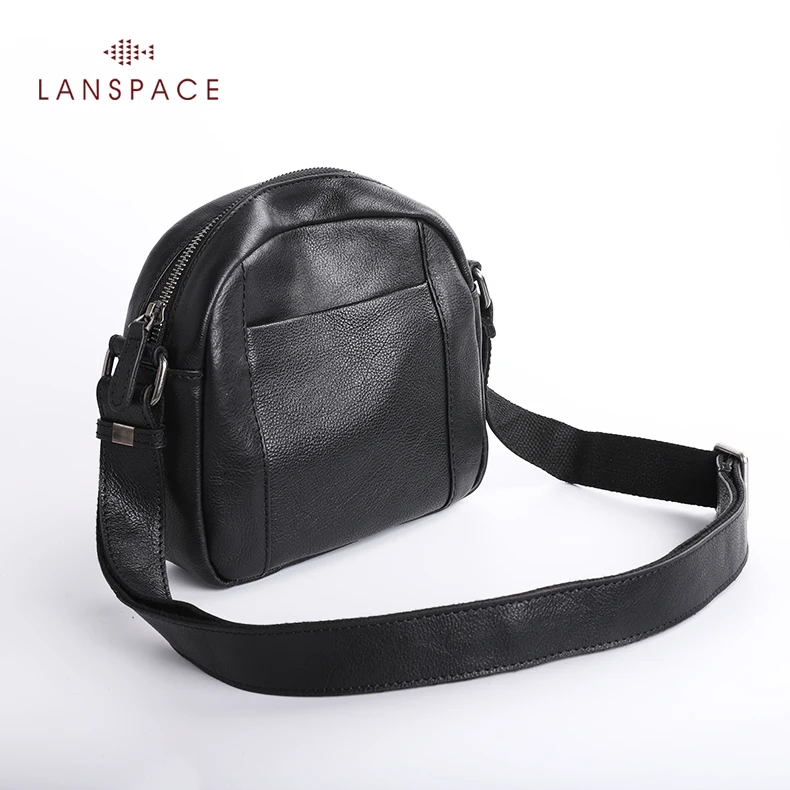 Сумка на плечо LANSPACE мужская из натуральной кожи маленький чемоданчик мессенджер