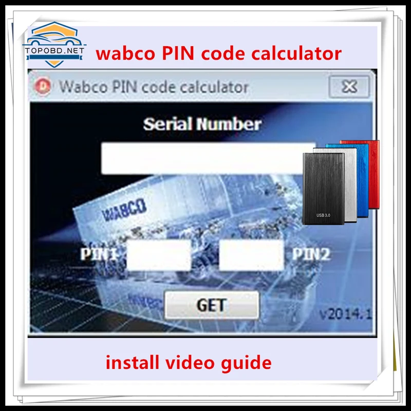 Диагностическое программное обеспечение Wabco, новейший калькулятор кода PIN 1/PIN2, активатор генератора ключей