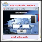 Диагностическое программное обеспечение Wabco, новейший калькулятор кода PIN 1PIN2, активатор генератора ключей