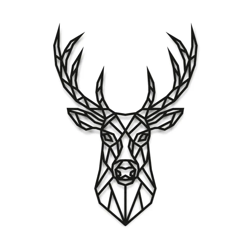 Настенный декор из металла "Голова