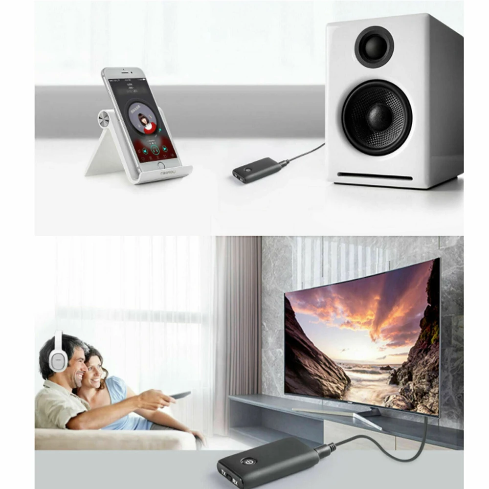 2 в 1 Bluetooth 5 0 передатчик приемник беспроводной Hifi музыка аудио 3 мм разъем USB Aux