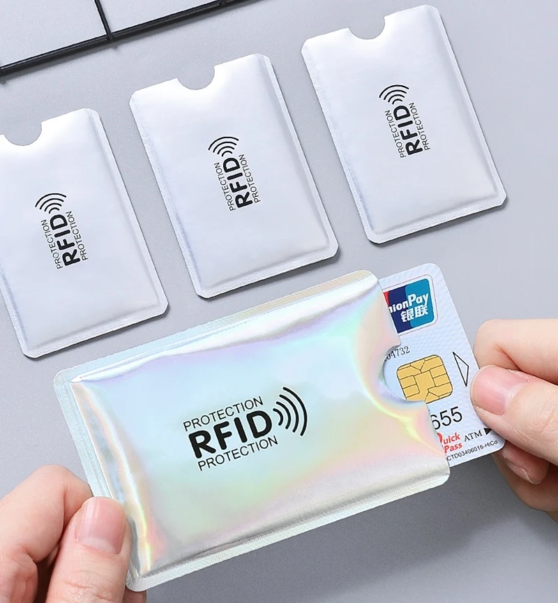 Anti Rfid Card Holder Blocking Reader Lock Bank Card ID Card Case Protector Metal Credit Card Holder Aluminium Case