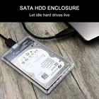 Прозрачный чехол CHIPAL для жесткого диска 2,5 дюйма, 1 шт., HDD SSD чехол Sata к USB 3,0, адаптер, бокс для жесткого диска 5 Гбитс