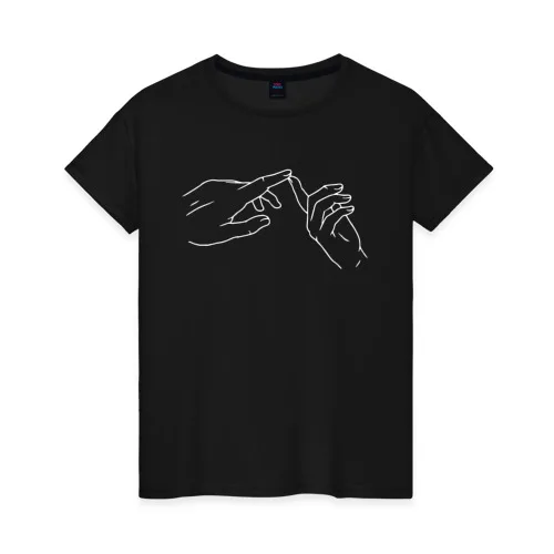 Женская футболка хлопок ДЕНЬ СВЯТОГО ВАЛЕНТИНА.|Футболки| |