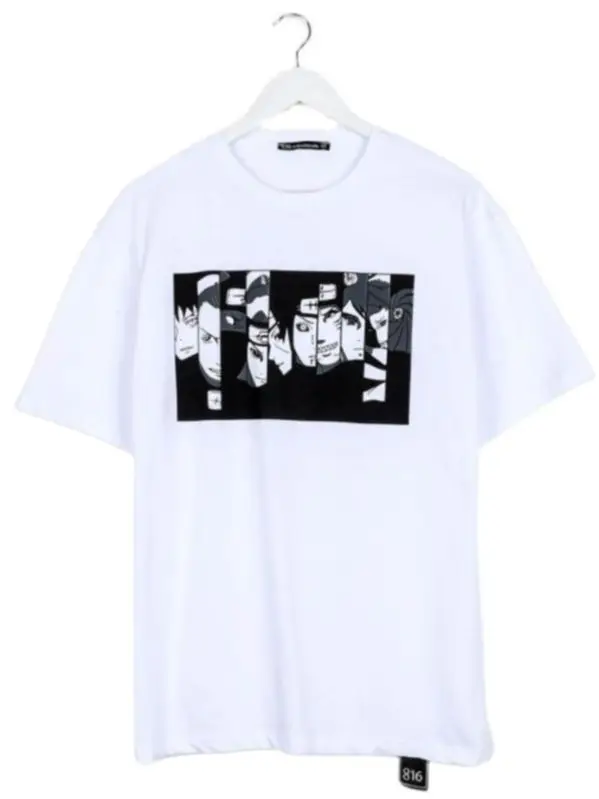

Naruto Printed Oversize White Unisex Tshirt