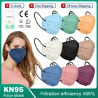 Маска KN95 Morandi FFP2mask для взрослых, 10-100 шт., 5 слоев фильтра, маски FPP2 Negra, одобренные лицевые маски FFP2 респиратор FP2