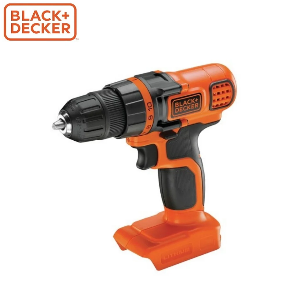 Аккумуляторная дрель-шуруповерт BLACK+DECKER BDCDD18N-XJ 18В без аккумулятора и зарядного