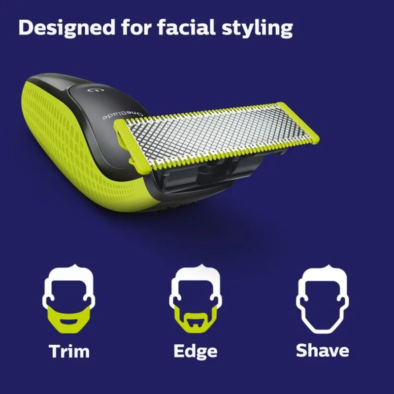 Оригинальная Бритва Philips OneBlade 2520 электробритва с 3 насадками Водонепроницаемый