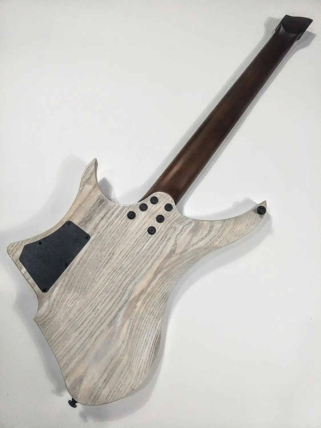 GOC Materia 3.ECO 6 струн Yharnam белая безголовая гитара электрогитара(25-2" масштаб)-античная отделка