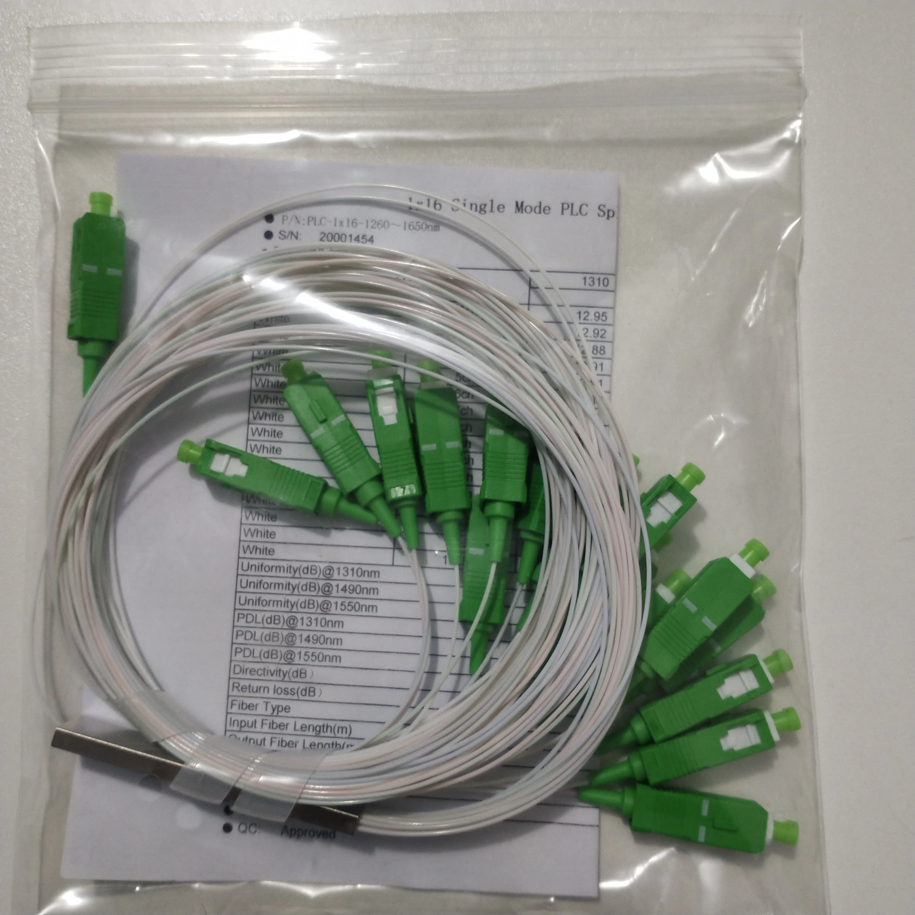 Хорошая цена 10 шт./лот 0 9 мм стальная трубка волоконно оптический ПЛК сплиттер 1x16