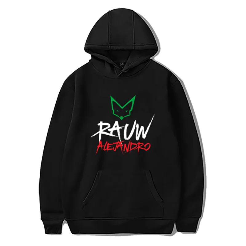 Rauw Alejandro Print Hooded Hoodie Long Sleeve Sweatshirt for Women Men
