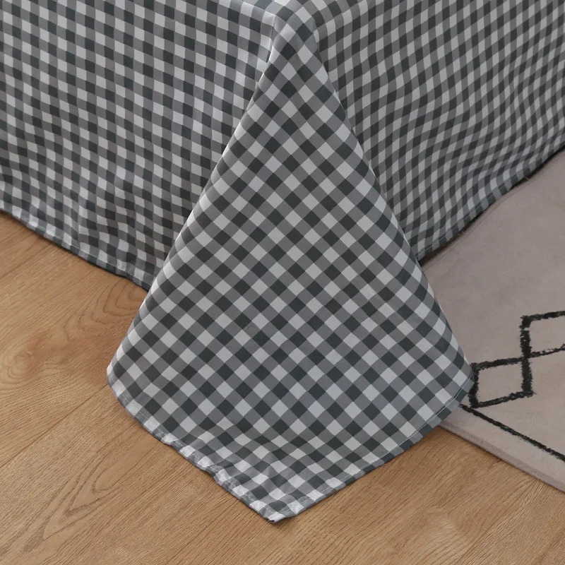 Nordic краткое Постельное белье Комплект постельного белья с узором из листьев