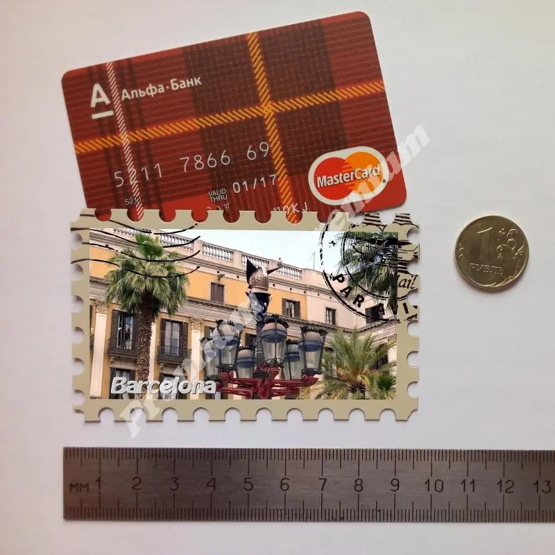 Барселона Испания Сувенирный магнит