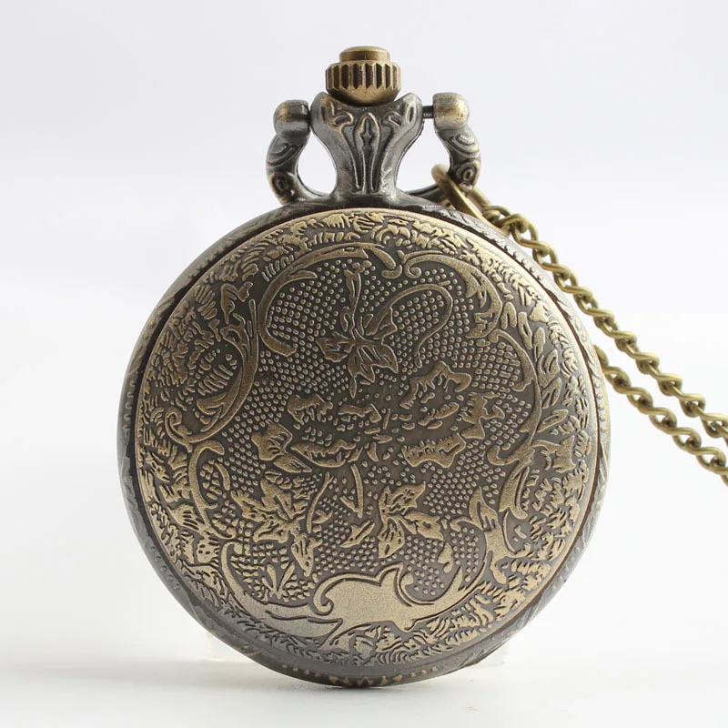 Милые большие кварцевые карманные часы в стиле стимпанк с совами для мужчин и