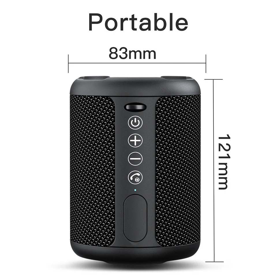 

BYINTEK Home Theater Projector Blue Tooth Stereo Dual Speaker 5Wx2 2500mAh For Smartphone Bass Stereo Sound Camp Travel Cinema