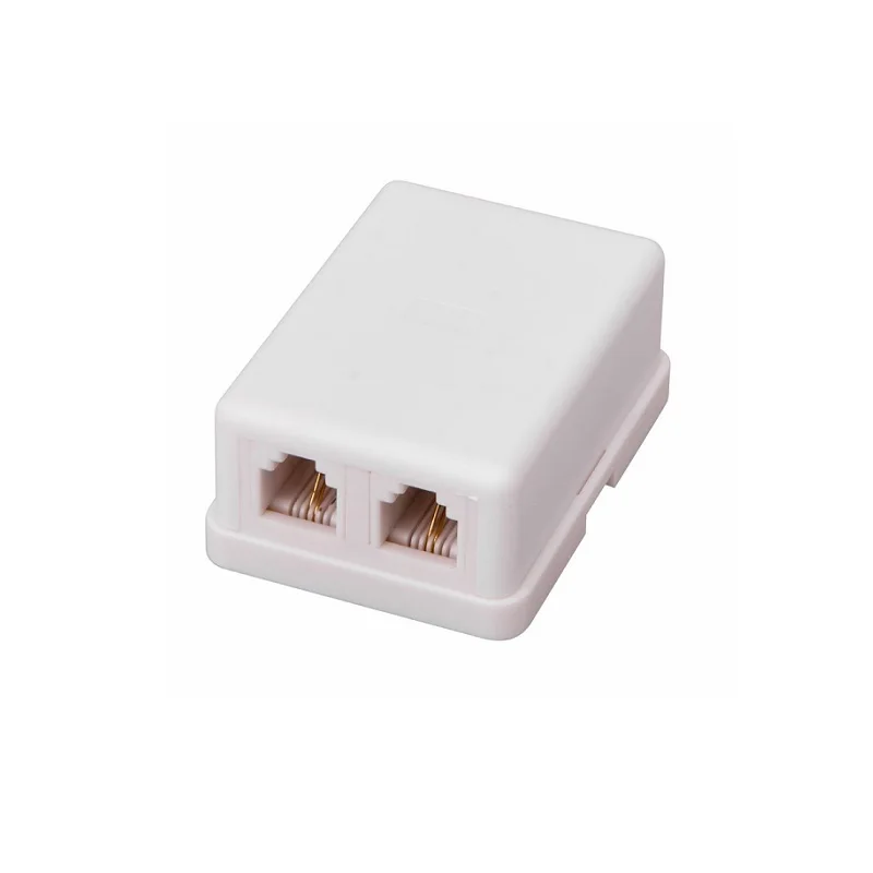 Розетка телефонная 2-м белая О/У | Обустройство дома