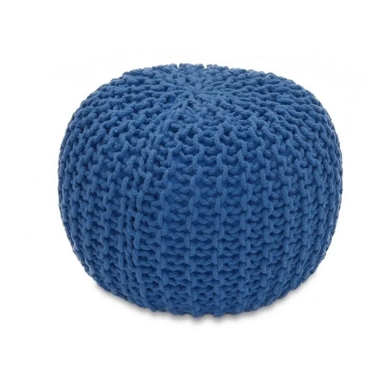 Пуфик Кос пуф банкетка Delicatex вязаный цвет в ассортименте.|Табуреты и пуфики| |