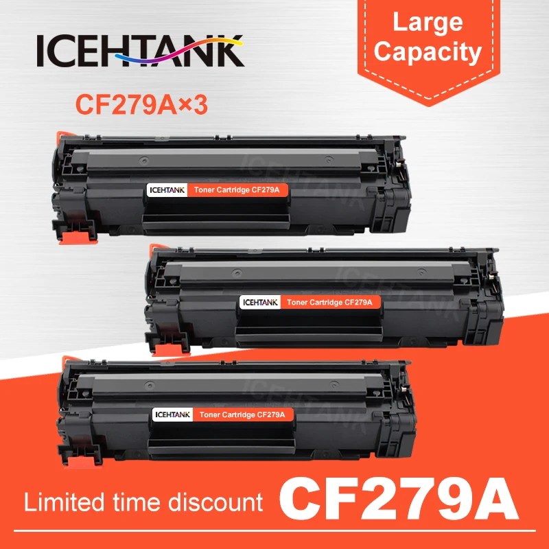 Фото ICHTANK по 3 предмета в комплекте CF279A CF279 279 279A 79A Тонер картридж совместимый