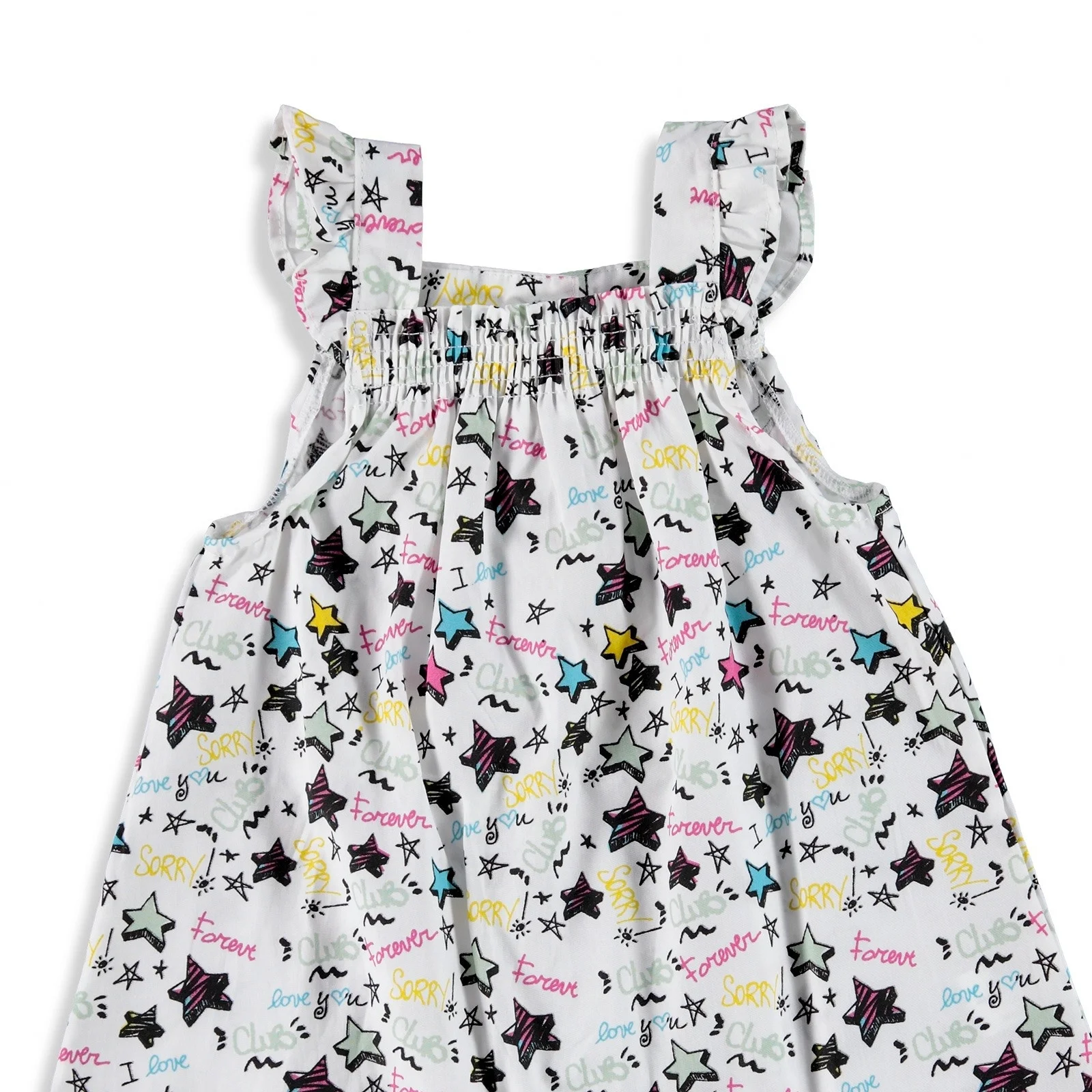 Ebebek HelloBaby/платье для маленьких девочек с оборками на плечах | Мать и ребенок