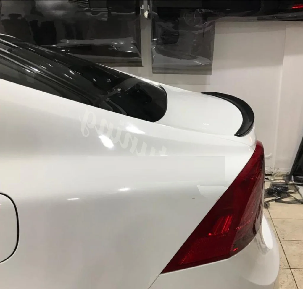 Черный мягкий спойлер для багажника на крышу автомобиля Volvo S60 заднее крыло