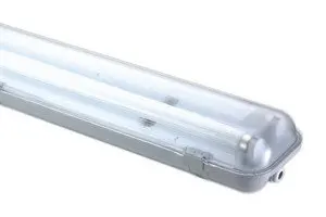 Флуоресцентный дисплей плотный IP65 с 2 трубками 18 Вт. Электро DH 80 008/2X18