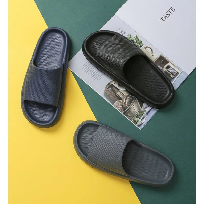 Мужские Нескользящие пляжные сандалии повседневные Шлепанцы из ЭВА для дома и