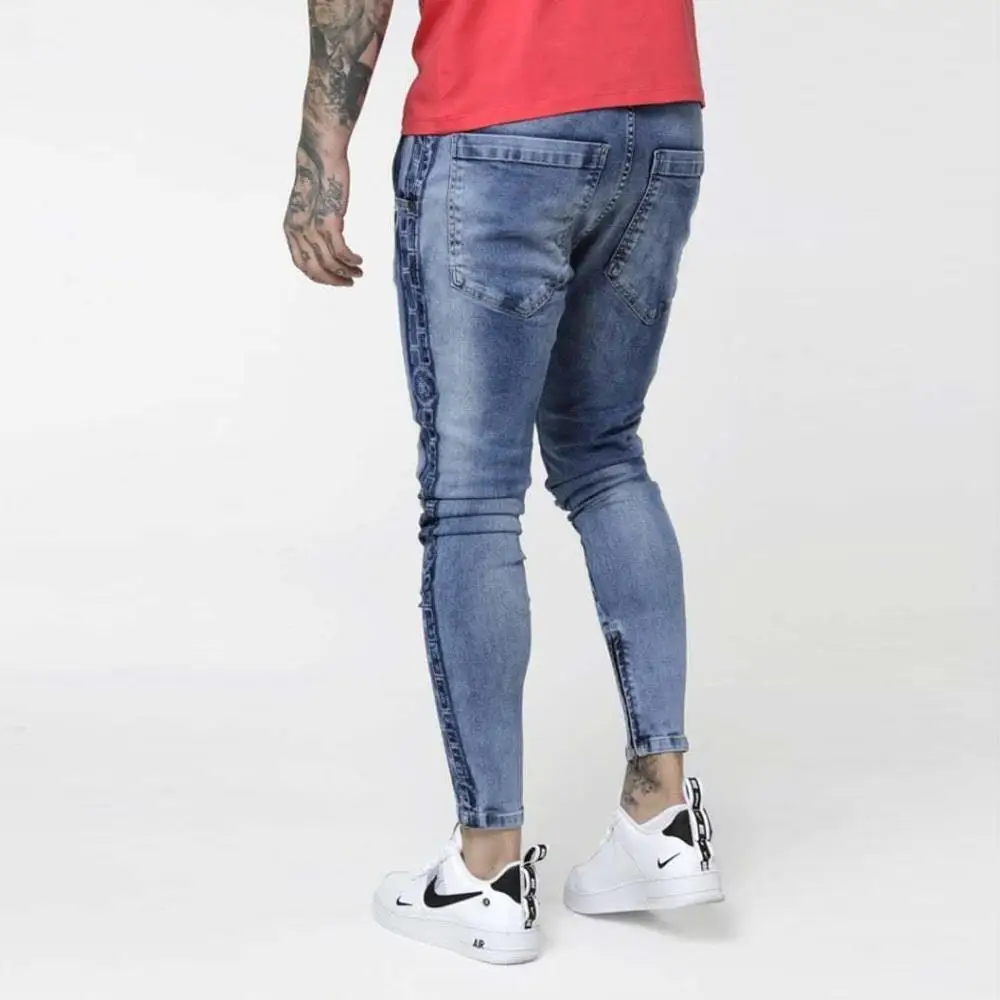 SikSilk с низкой посадкой картель из джинсовой ткани-Midstone синий