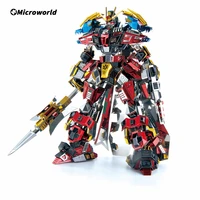 microworld 3d metal styling puzzle games romance of the three kingdoms lu bu model kits diy jigsaw toys christams gift for adult