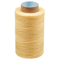 leather sewing waxed thread 284yards thickness waxed thread for accessories or leather craft sewing apricot