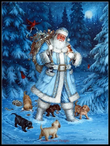 240w x 320h Arctic santa claus-счетный Набор для вышивания крестиком-рукоделие ручной работы для вышивания 14 карат Наборы для вышивания крестиком Рождественский праздник - Цвет: 240w x 320h