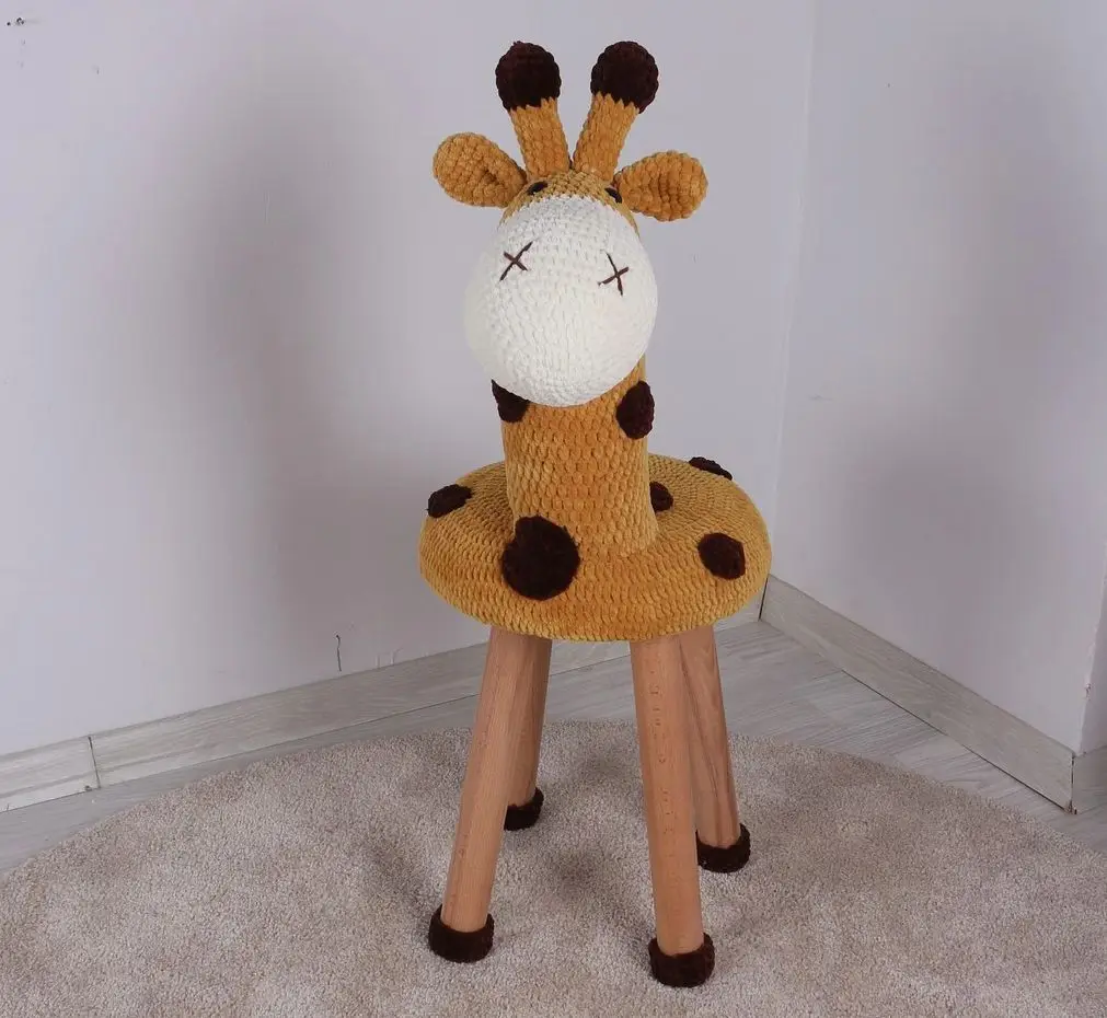 

Crochet Handmade Amigurumi Child Chair Stool-Personalised-European Product