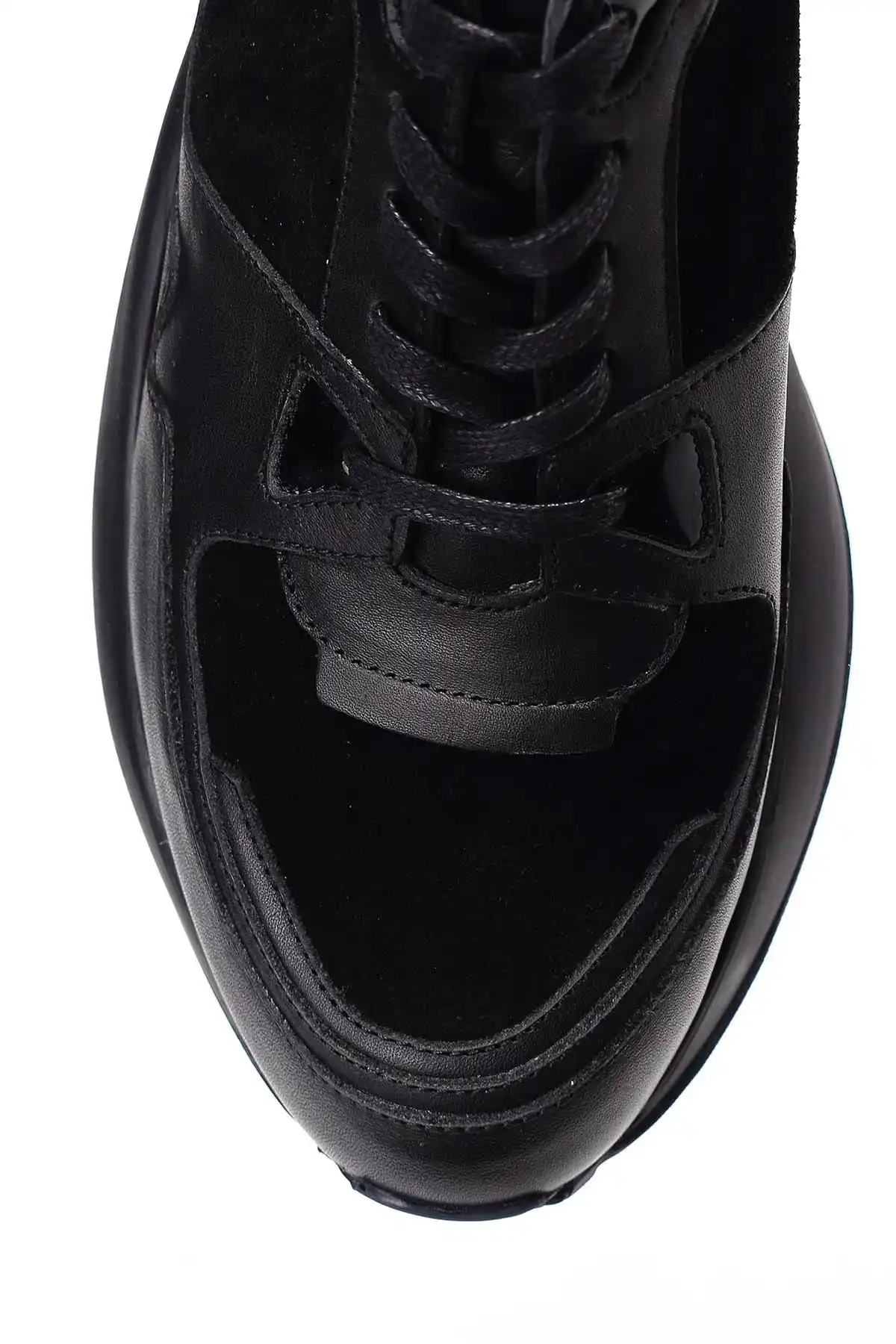 Черные мужские кроссовки из натуральной кожи Derimod | Обувь