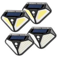 50 102 led solar lamp outdoor 3 modes wall lamps with pir motion sensor ip65 waterproof solar lights for garden decoration