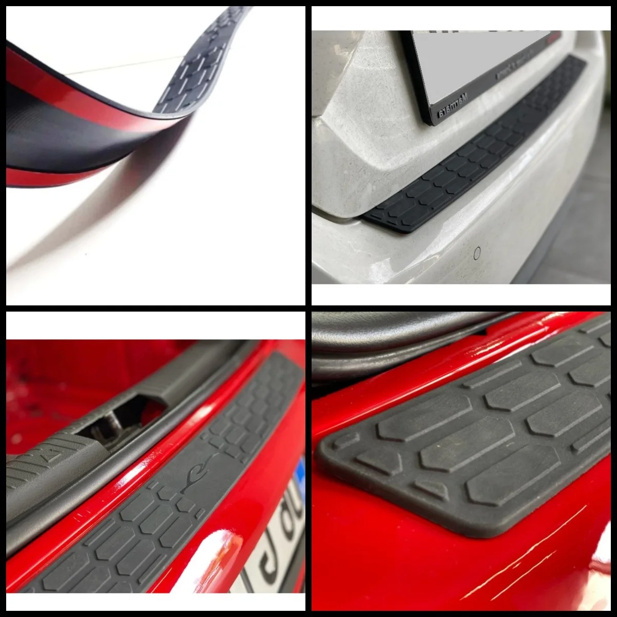 

Универсальная защитная Накладка на порог заднего багажника, защитная накладка на задний бампер, утолщенные резиновые молдинги, задняя поло...