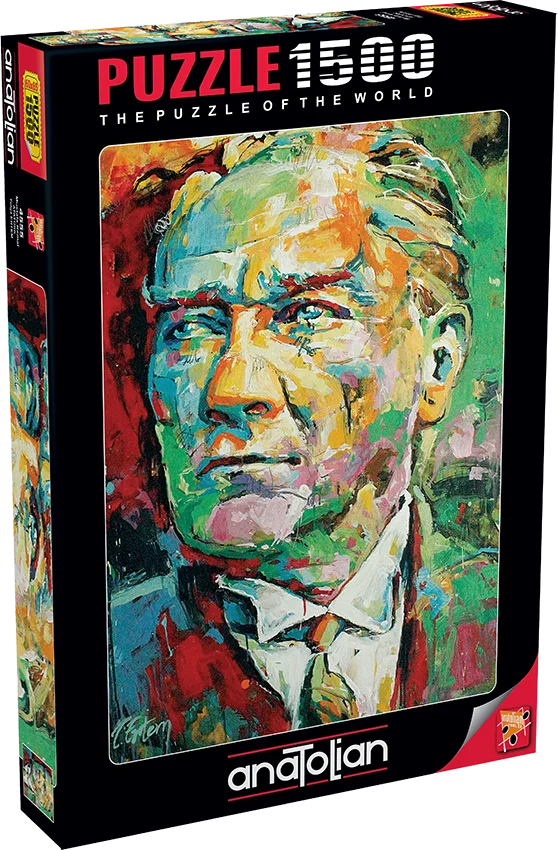 

Mustafa Kemal Ataturk 1500 Piece Jigsaw Puzzle Paper Jigsaw Puzzle Educational Akıl Intelligence Game Holiday Decoration Table Gift 60x85 cm Vertical