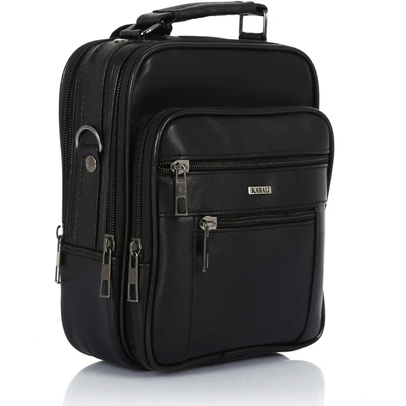 Новые мужские кожаные подтяжки мужская сумка через плечо мини для телефона