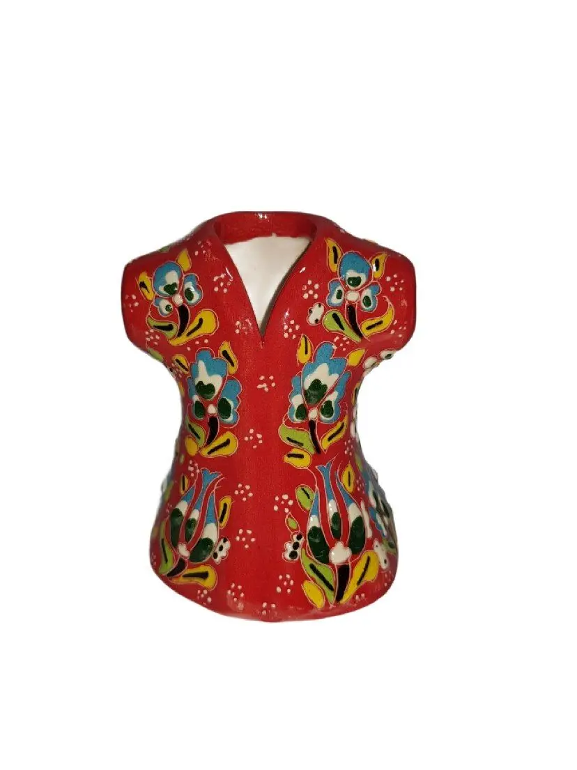 

Handmade Ceramic Kaftan with Embossed Pattern