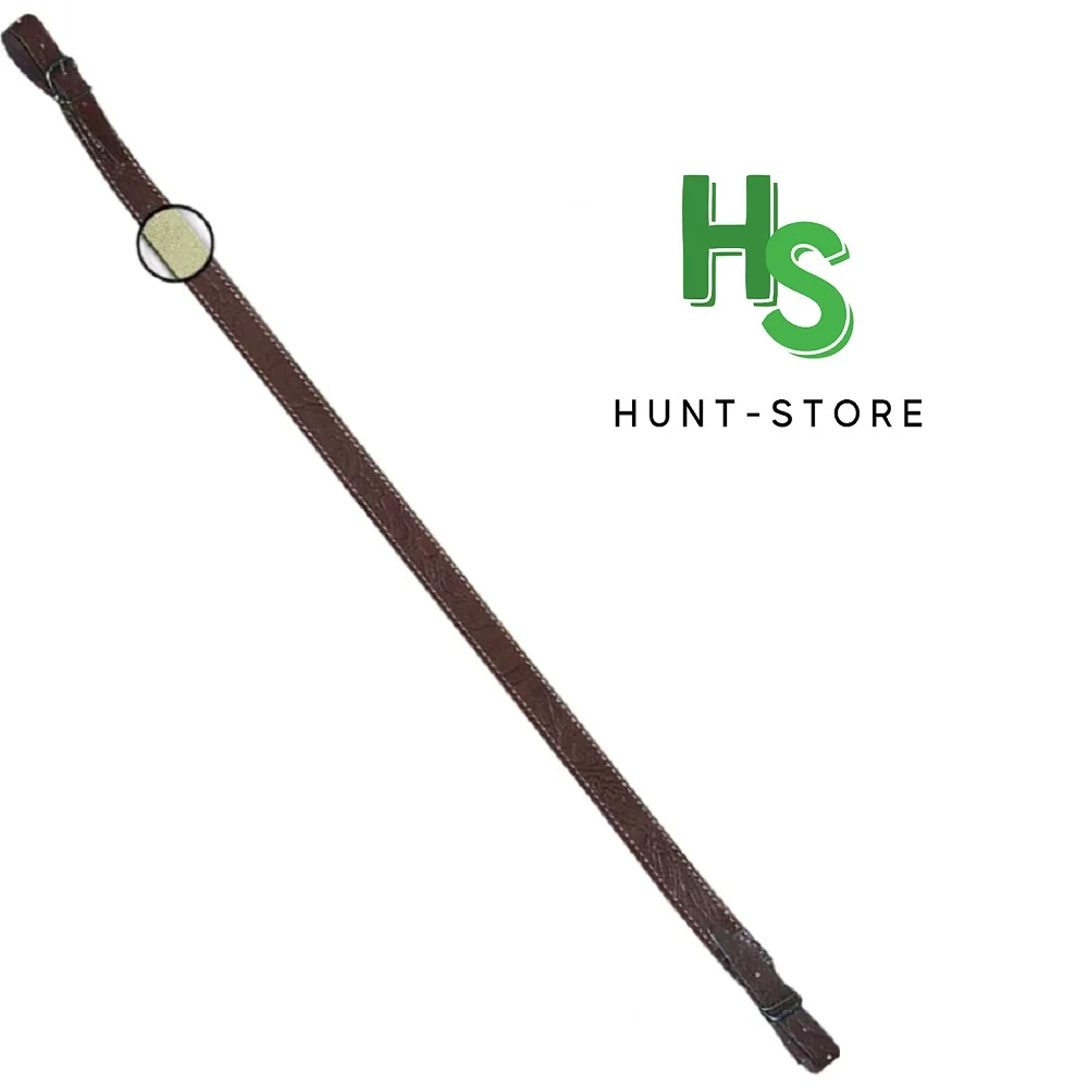 Ремень ружейный комбинированный ХСН из натуральной кожи / лента ЛРТ двухточечный