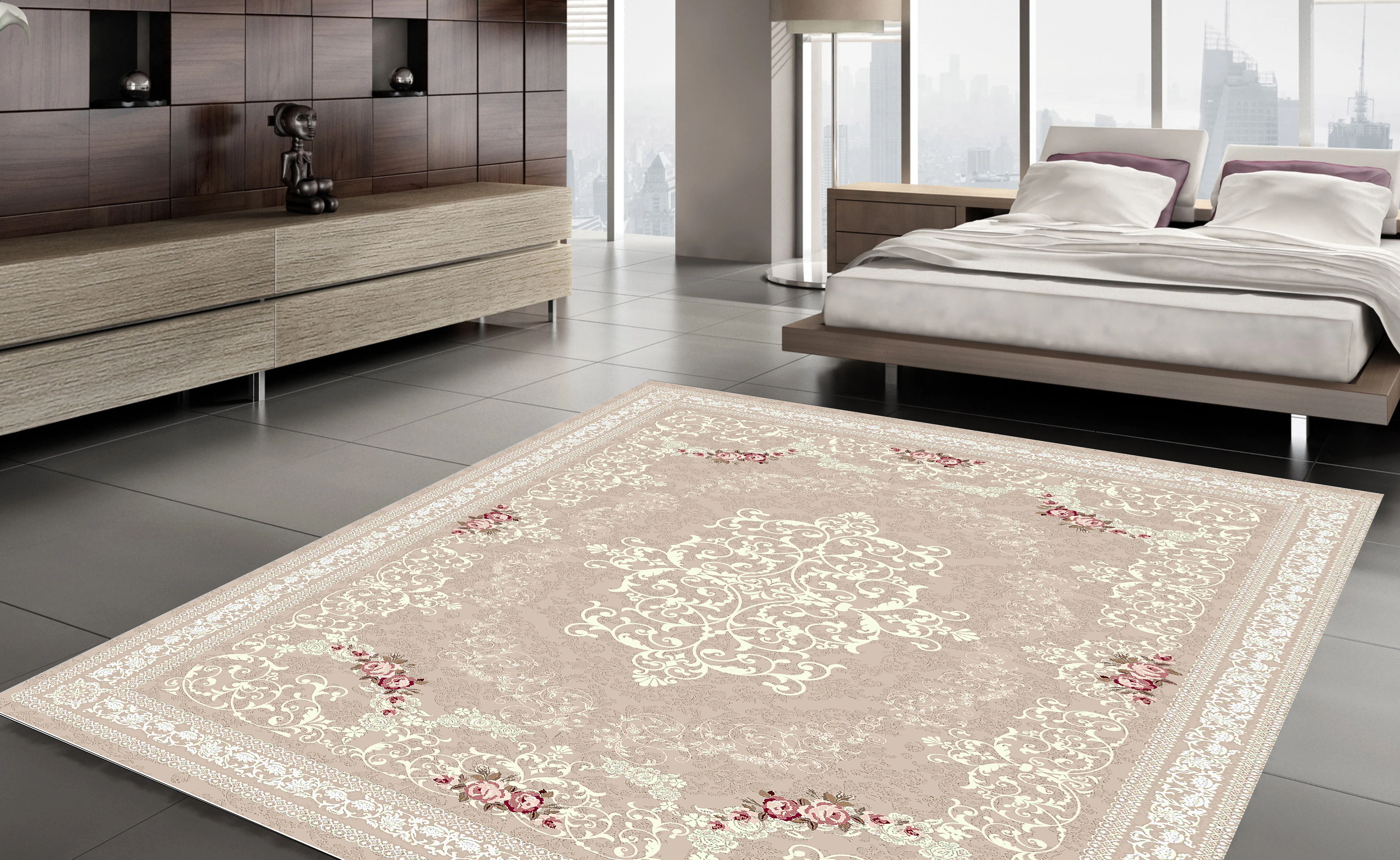 

Beige Cream Mink Area Rug Carpet Floor Soft Vintage Rugs Modern Non-Slip Home Decor Thick Runner Durable Carpets Rug Floor Kilim