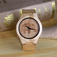 high quality leather band strap wristwatch quartz wooden watch casual fashion business men wood watches