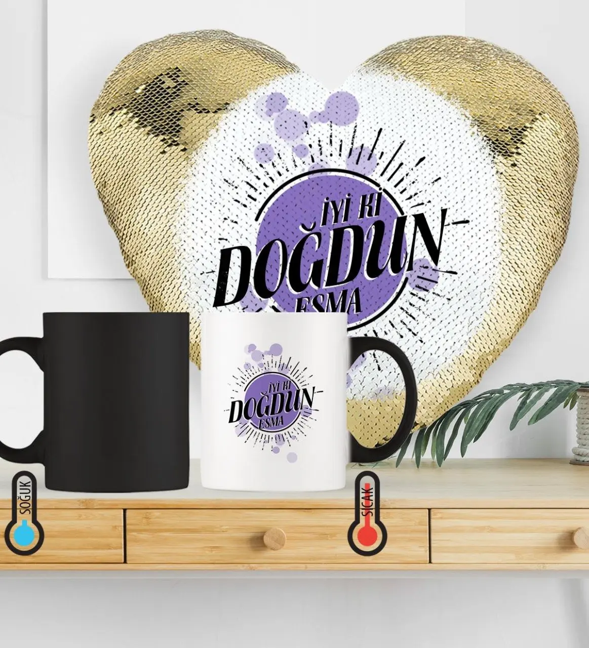 

Персонализированные с днем рождения магический набор 6 (золотой блеск)