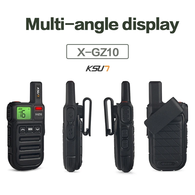 KSUN GZ10 Mini PMR FRS Walkie Talkie Portable Ham Radio Telephone Comunicador Wireless Device Two-way Radio Transceiver two way radio