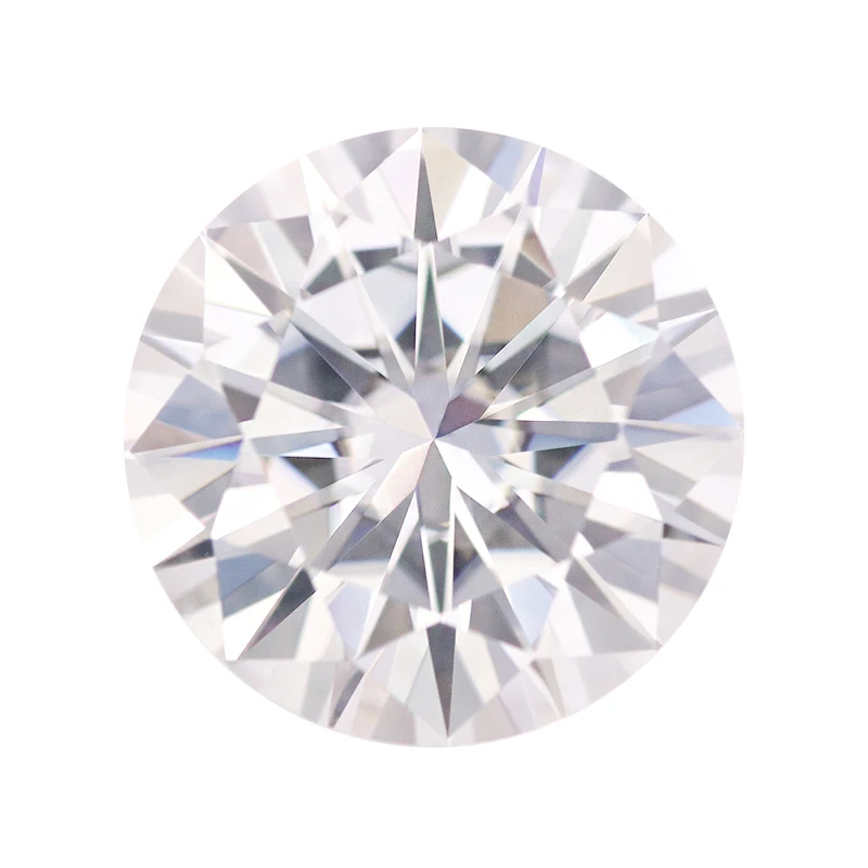 Настоящий D образный цвет 8 мм 2 карата круглый бриллиант VVS лабораторный